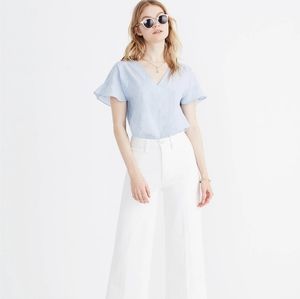 New Madewell sundrift ruffle top